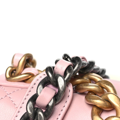 Chanel Lambskin Quilted Medium Chanel 19 Flap Light Pink 11 of 11