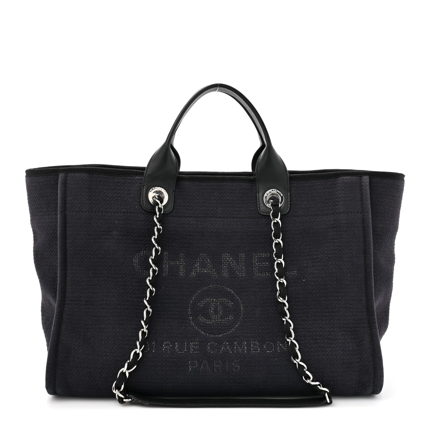 Chanel Mixed Fibers Medium Deauville Tote Black 1 of 17