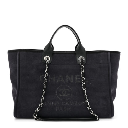 Chanel Mixed Fibers Medium Deauville Tote Black 1 of 17