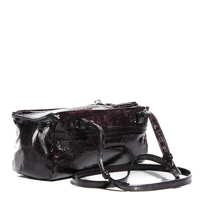 Givenchy Crinkled Patent Calfskin Mini Pandora Black 3 of 7