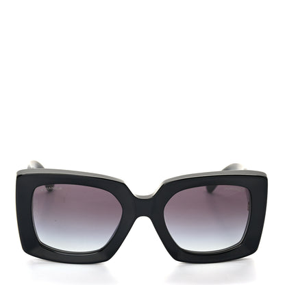 Chanel Acetate Rectangle Sunglasses 5435 Black 2 of 8
