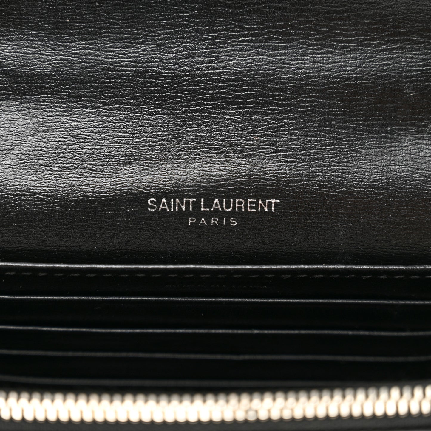 Calfskin Monogram Sunset Chain Wallet Sunset Black