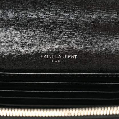 Saint Laurent Calfskin Monogram Sunset Chain Wallet Sunset Black 7 of 12