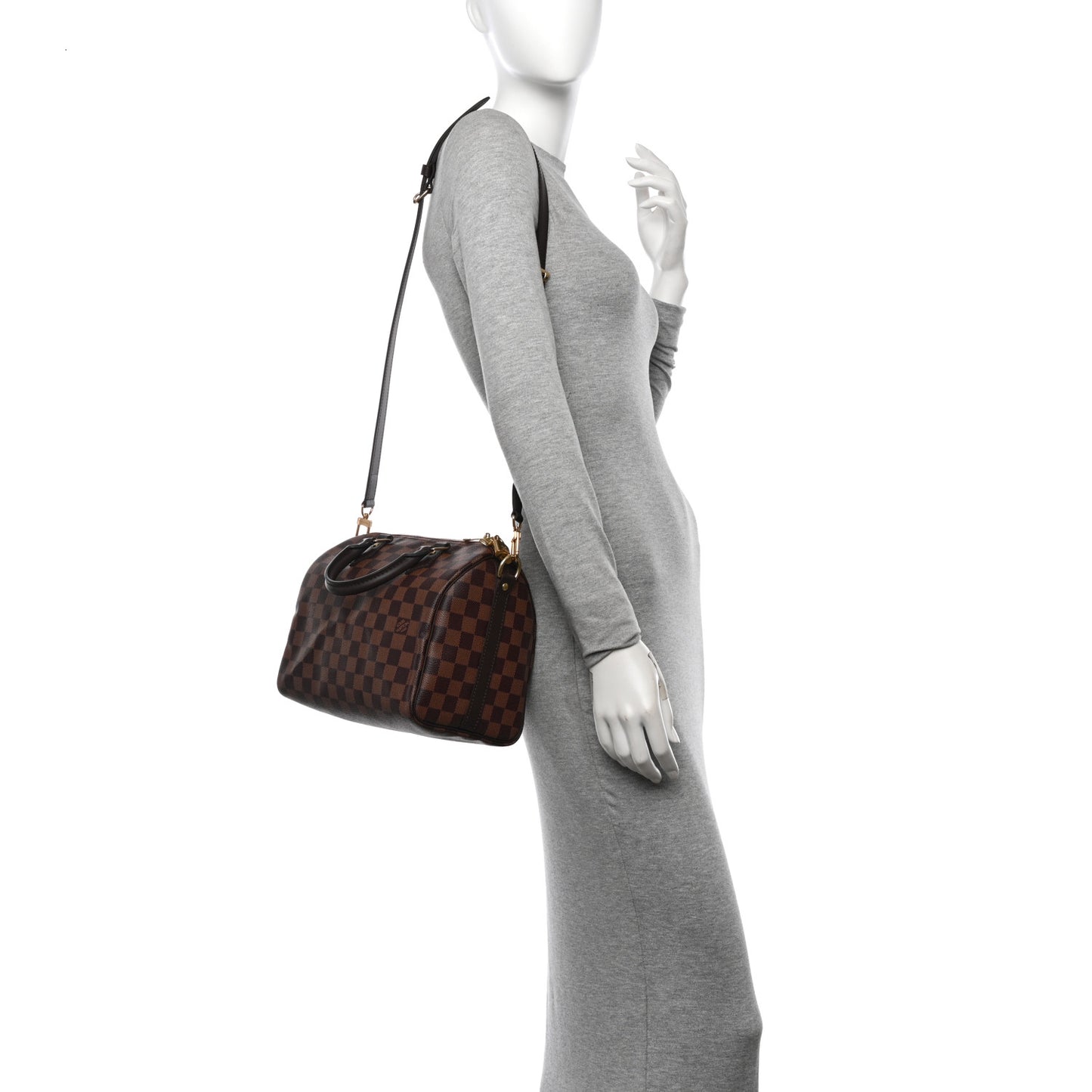 Damier Ebene Speedy Bandouliere 25