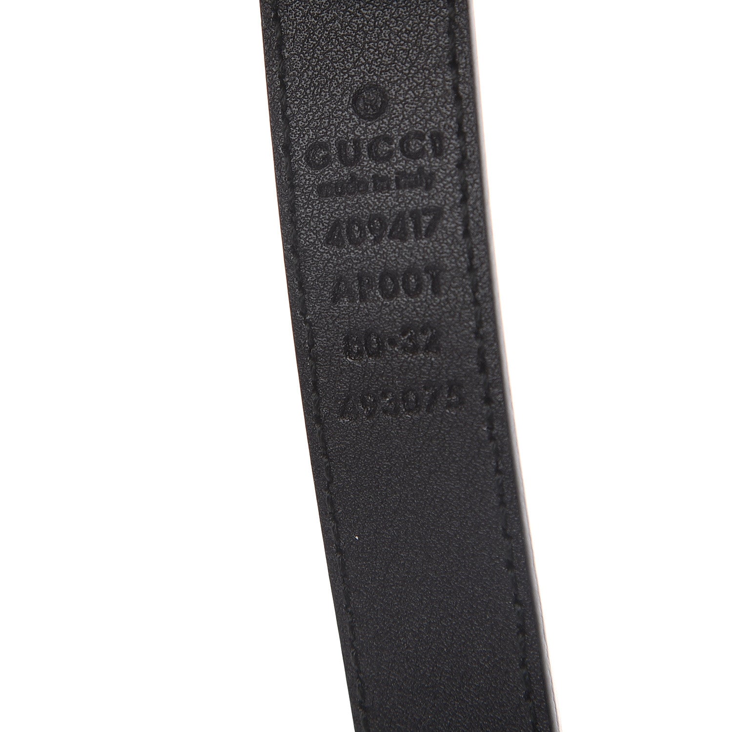 Gucci Calfskin Double G 20mm Belt 80 32 Black 5 of 5