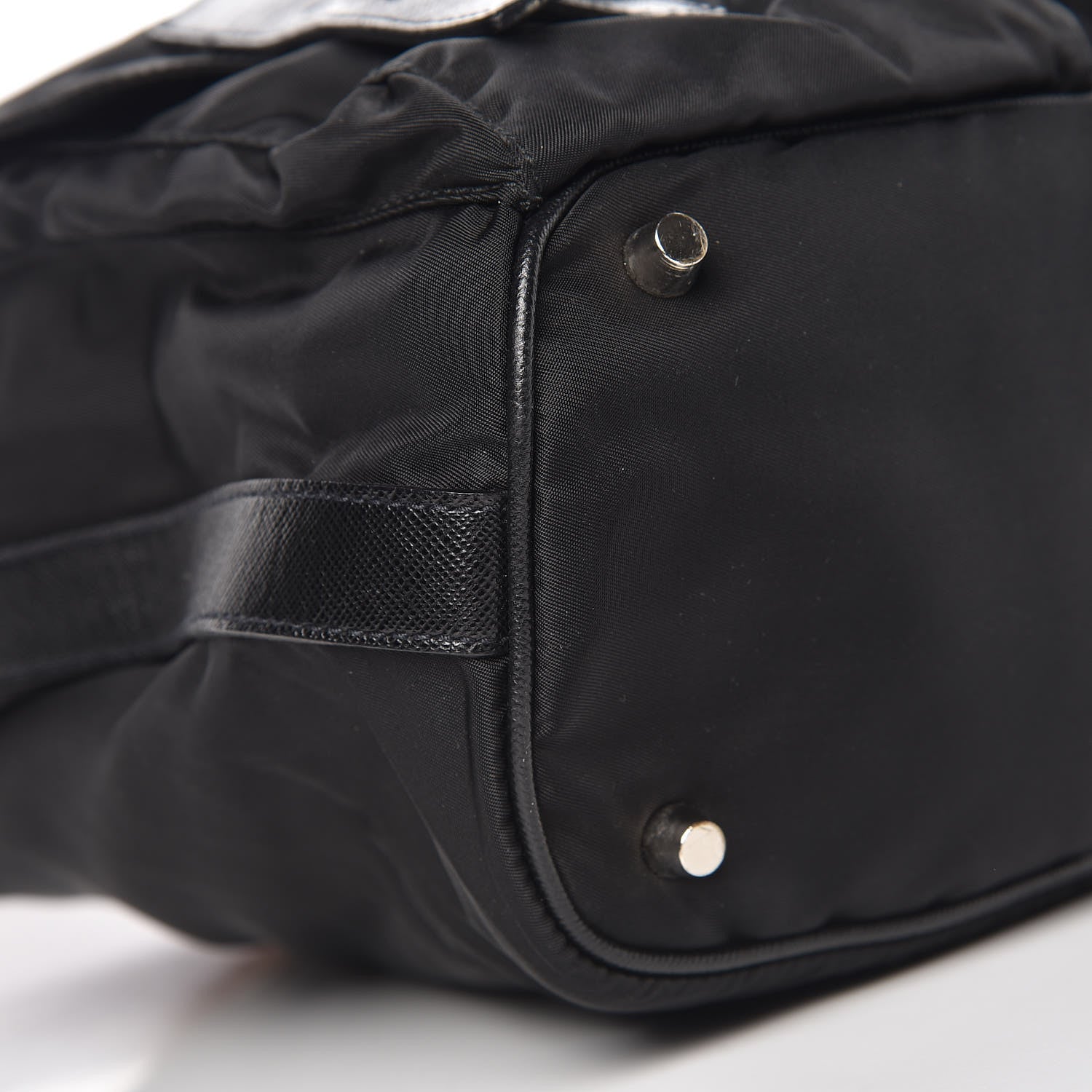 Prada Nylon Vela Shoulder Bag Black Cuoio 5 of 8