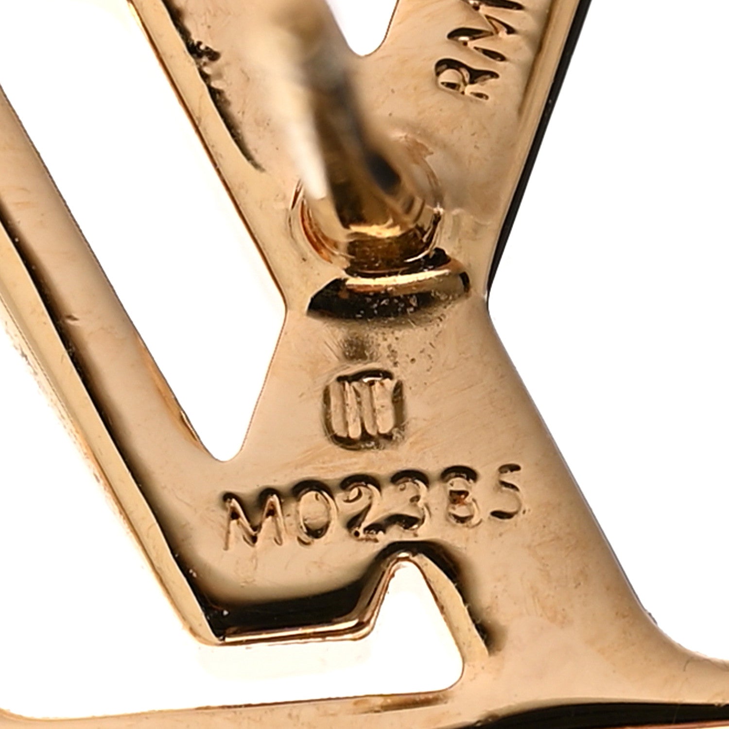 Louis Vuitton Metal LV Iconic Heart Earrings Gold 5 of 6