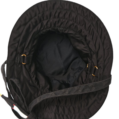 Gucci Canvas Nylon Monogram Reversible Self-Tie Bucket Hat Black 7 of 8