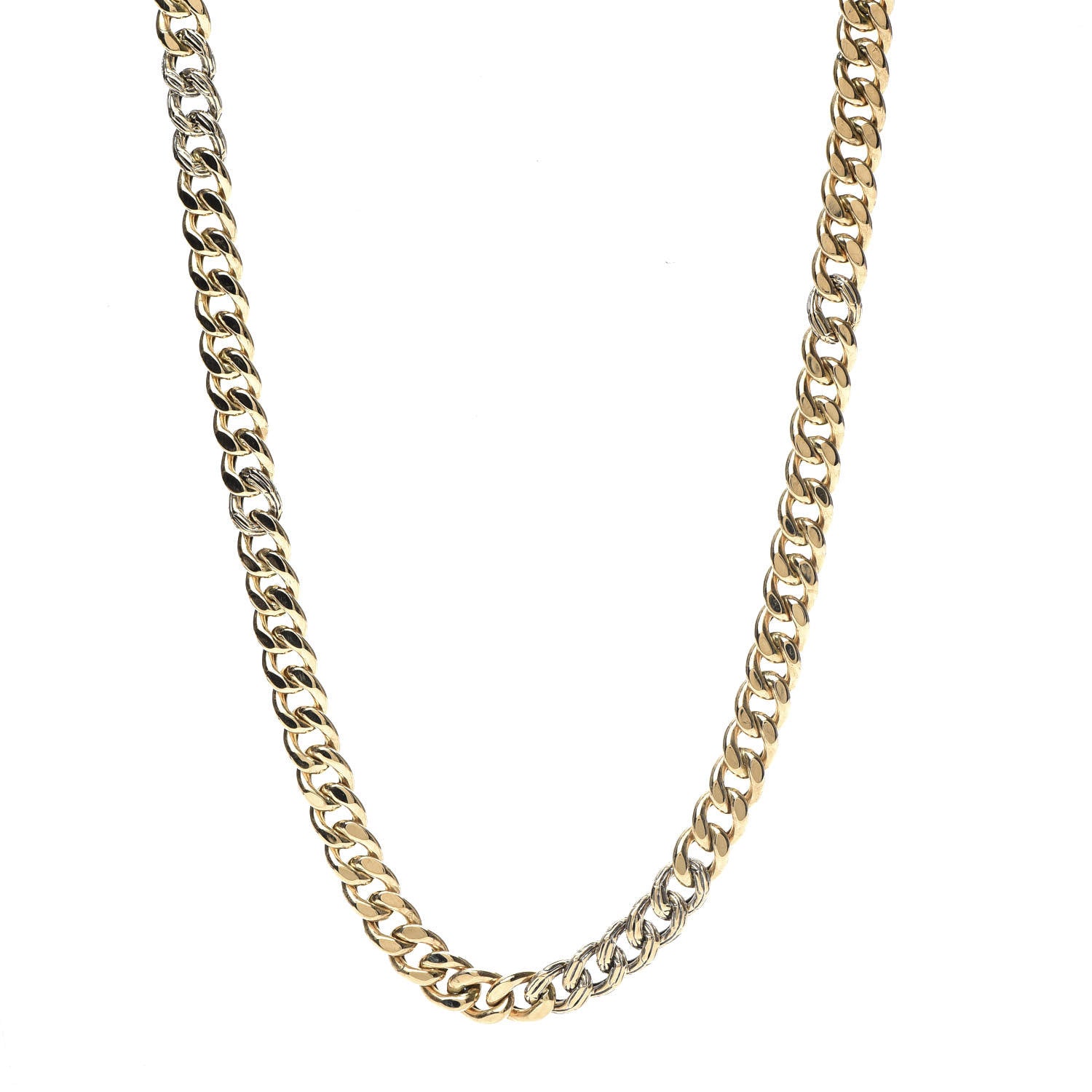 John Hardy 18K Yellow Gold 6.5mm Curb Link Necklace 1 of 4