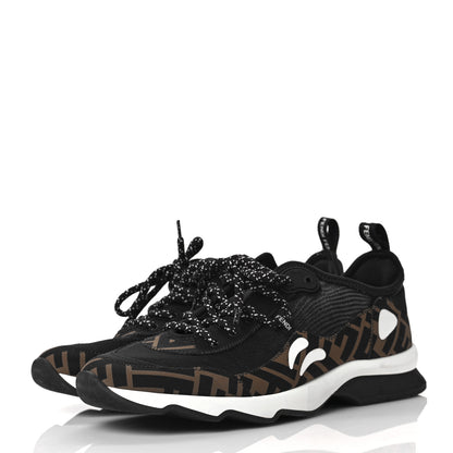 Fendi Technical Mesh Lycra FFreedom Patchwork Sneakers 41 Black Tobacco 3 of 7
