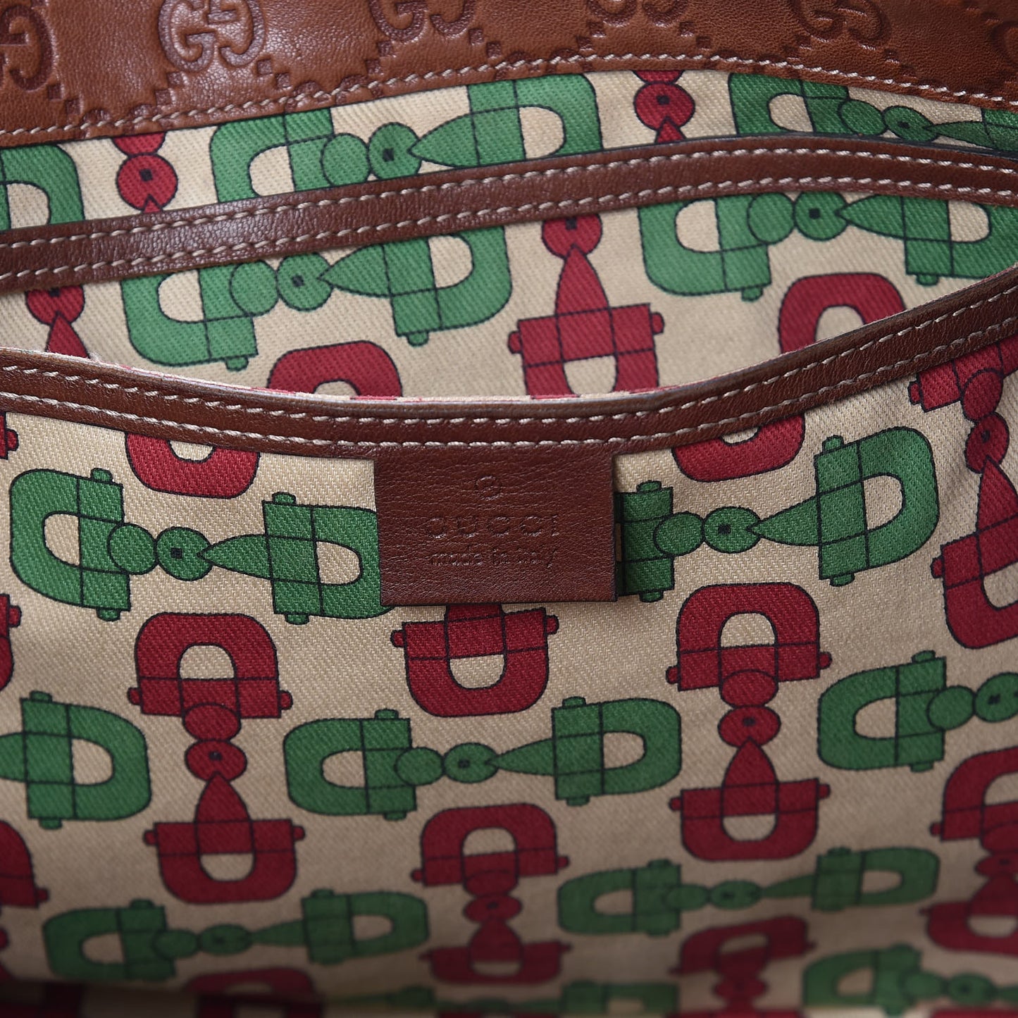 Guccissima Large Joy Shoulder Bag Brown