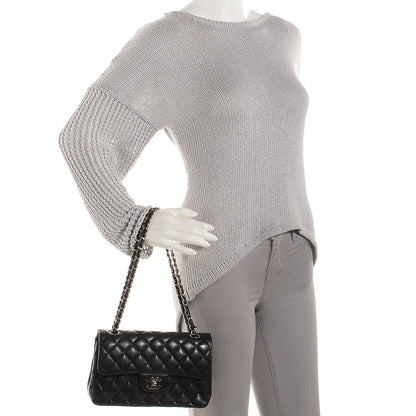 Chanel Lambskin Quilted Small Double Flap Black 2 of 9