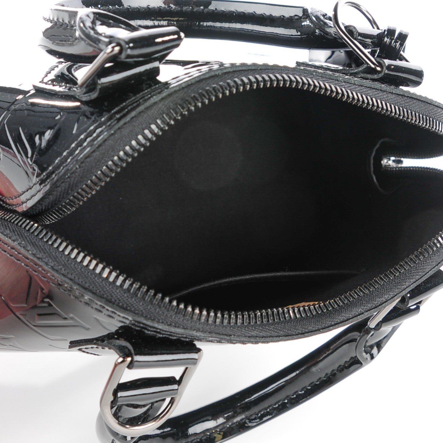 Louis Vuitton Vernis Alma BB Noir Magnetique 5 of 7