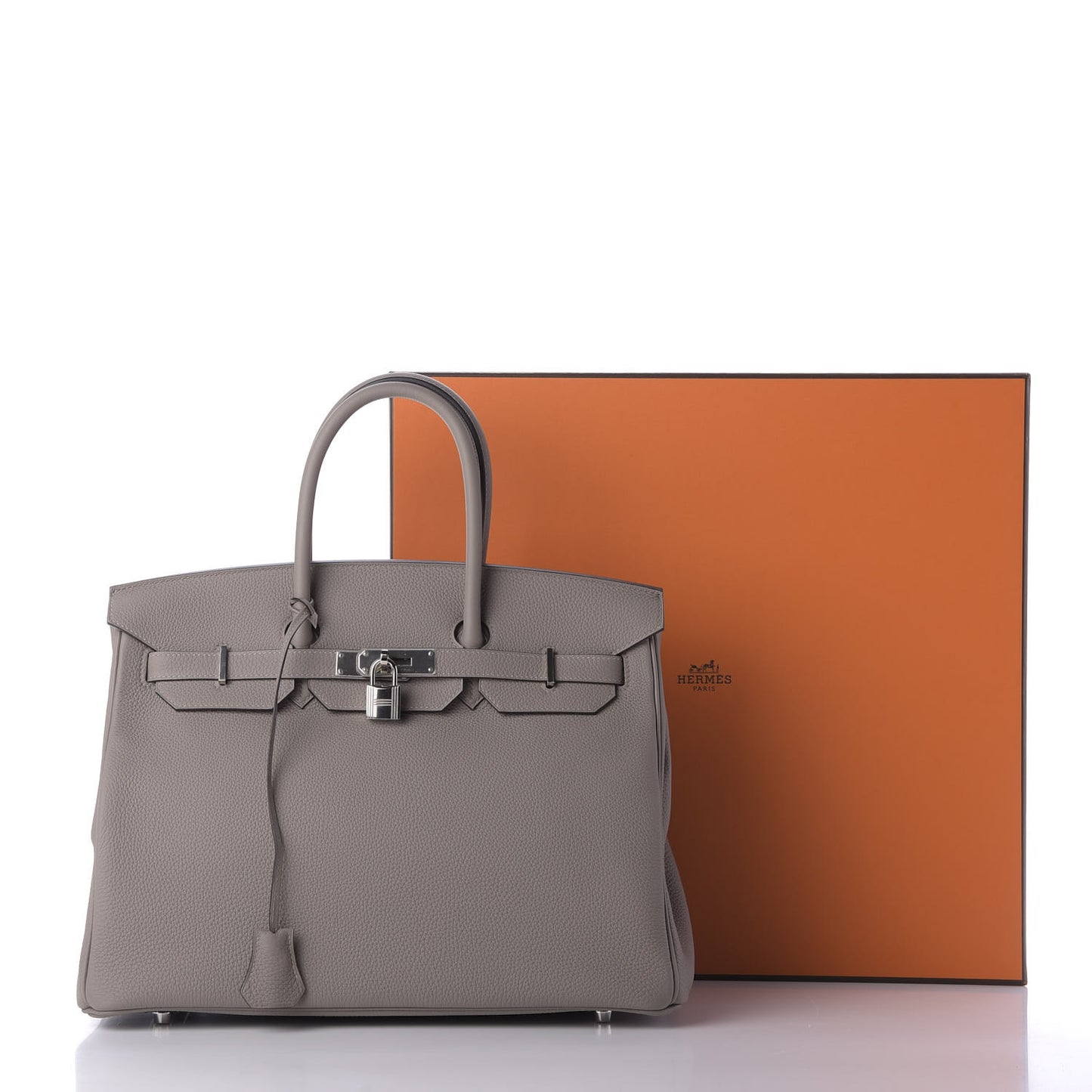 Togo Birkin 35 Gris Asphalte