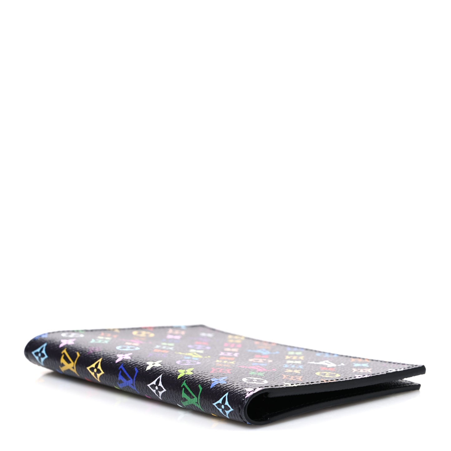 LV X TM Monogram Multicolor Passport Cover Black