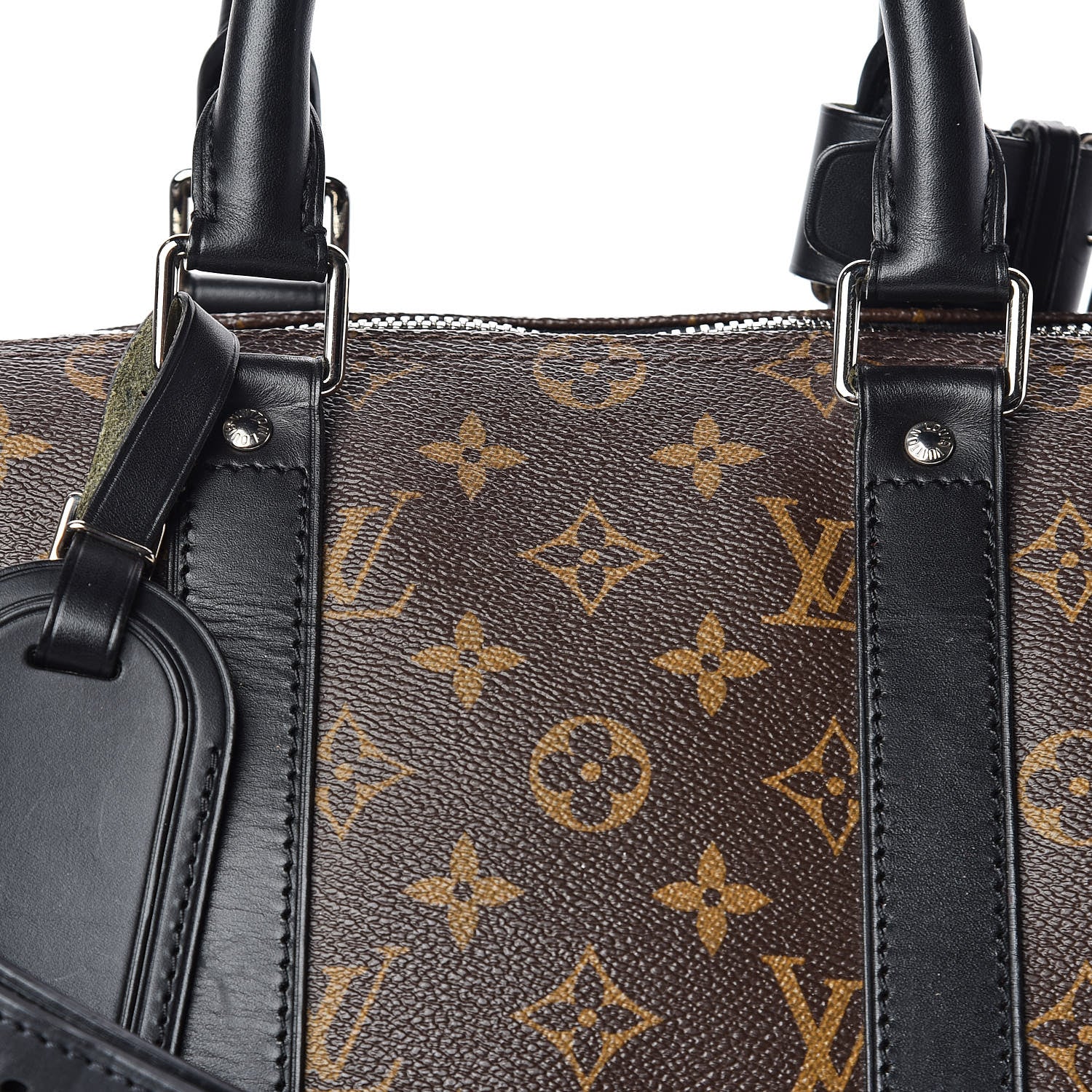 Louis Vuitton Monogram Macassar Keepall Bandouliere 45 10 of 10