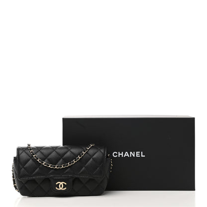 Chanel Caviar Quilted Glasses Case With Chain Black 12 of 12