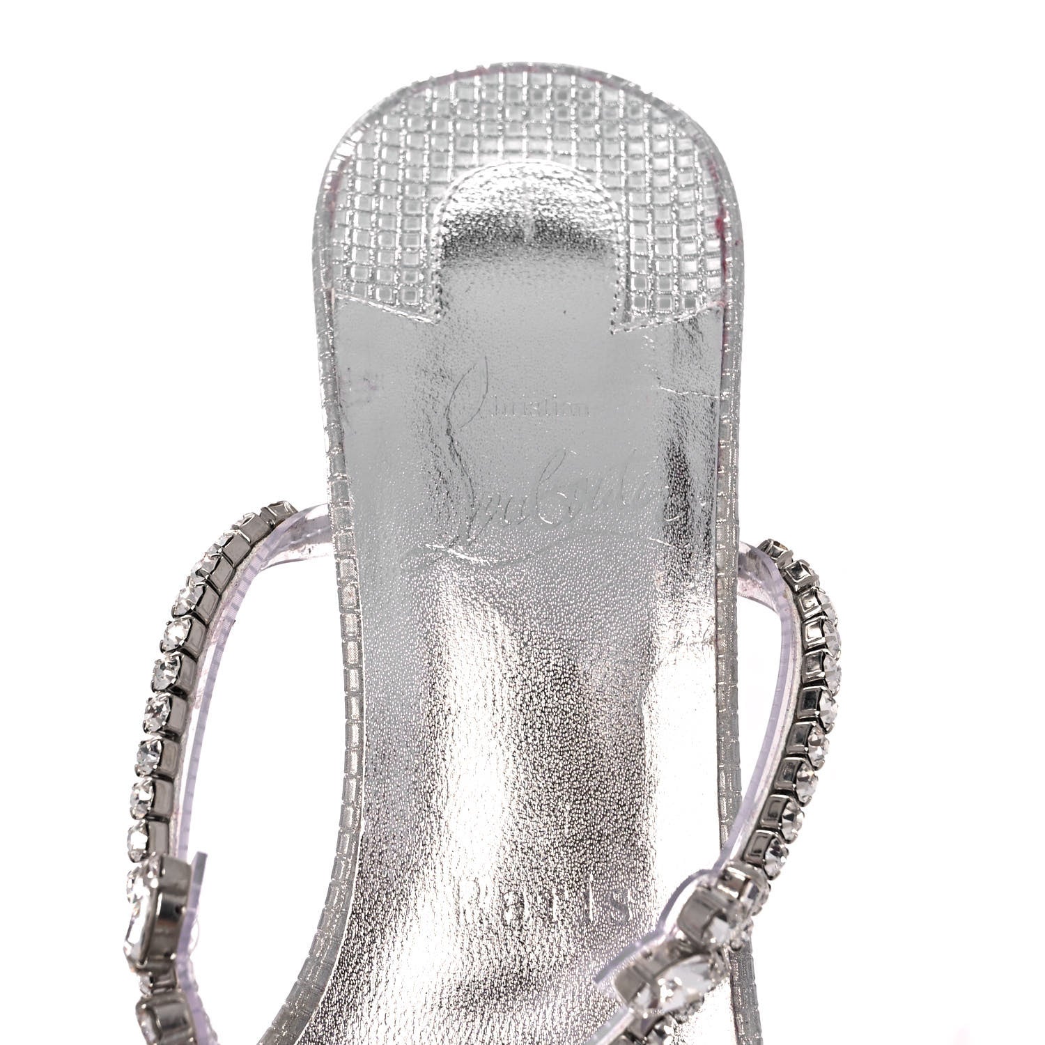 Christian Louboutin PVC Crystal Just Queen 100 Sandals 37 Crystal 7 of 8
