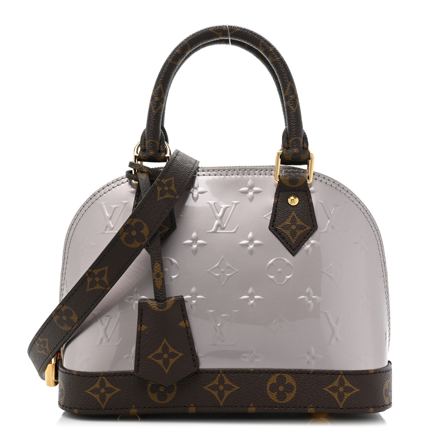 Louis Vuitton Vernis Epi Monogram Alma BB Champagne Metallise 1 of 10