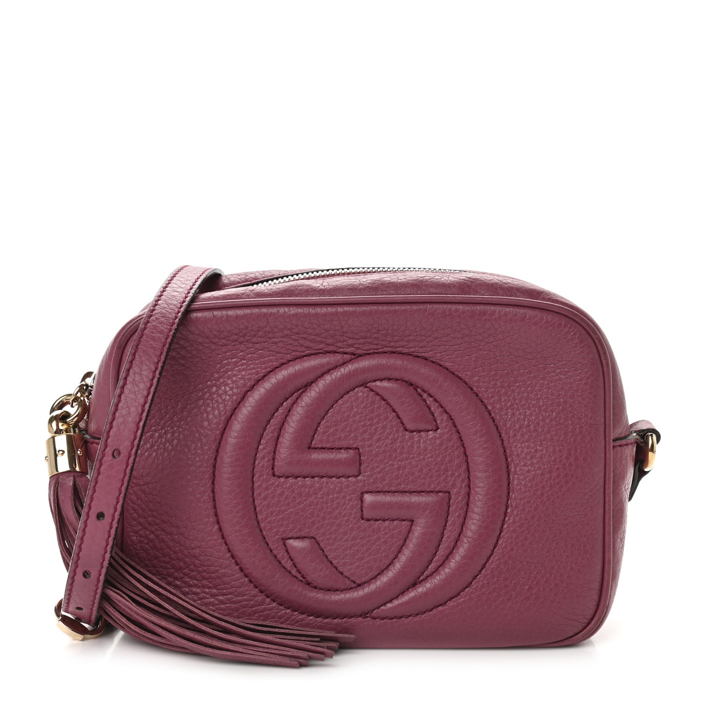 Pebbled Calfskin Small Soho Disco Bag Peonia Flower