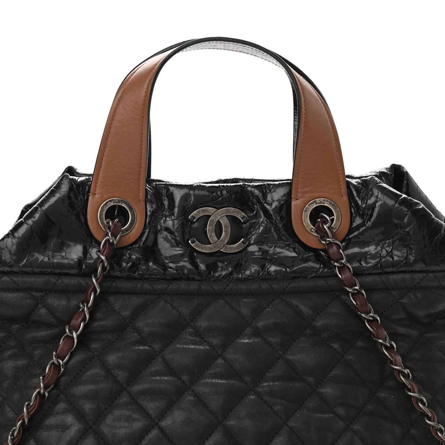 Chanel Iridescent Calfskin Small In The Mix Tote Black 7 of 10