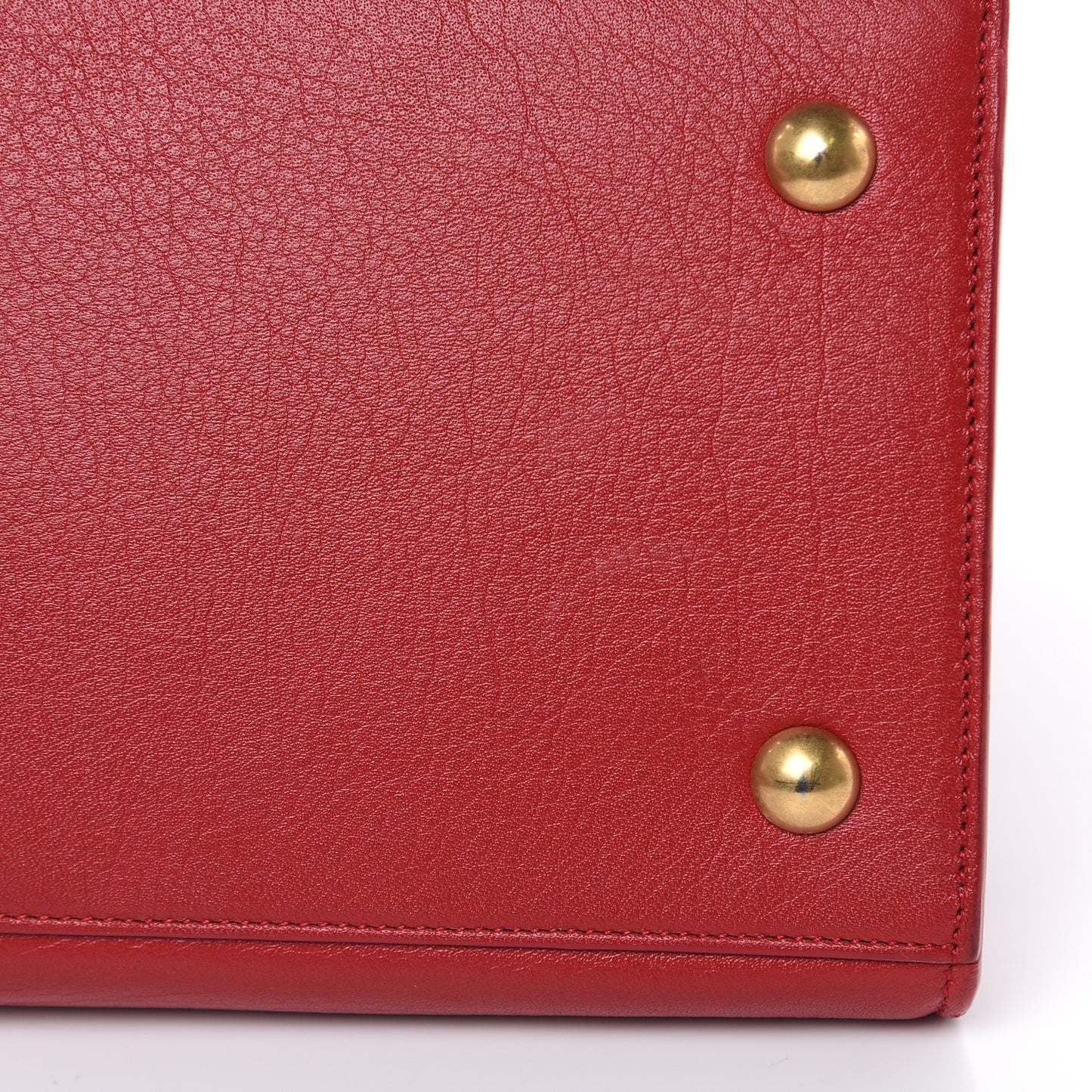 Calfskin Canvas Small Muse Two Red