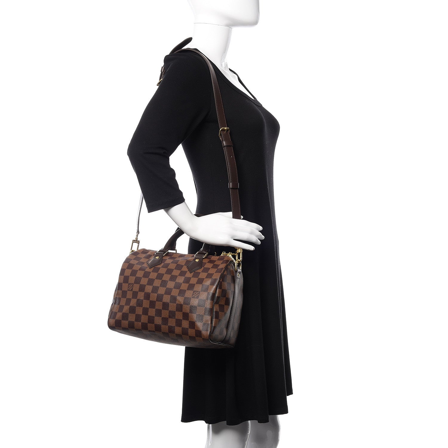 Louis Vuitton Damier Ebene Speedy Bandouliere 25 2 of 10