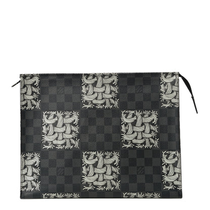 Louis Vuitton Damier Graphite Rope Pochette Voyage White 1 of 10