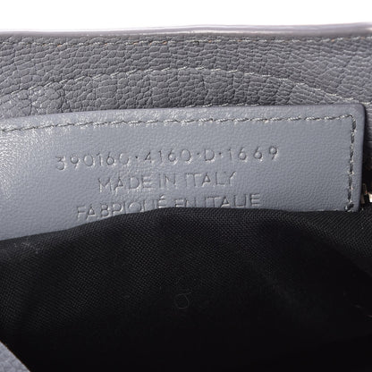 Balenciaga Chevre Silver Metallic Edge Hardware Mini City Bleu Acier 8 of 8