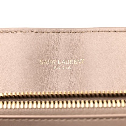 Saint Laurent Calfskin Y Quilted Monogram Medium Loulou Chain Satchel Light Natural 6 of 14