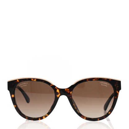Chanel Acetate Polarized CC Butterfly Sunglasses 5414 Tortoise 2 of 8