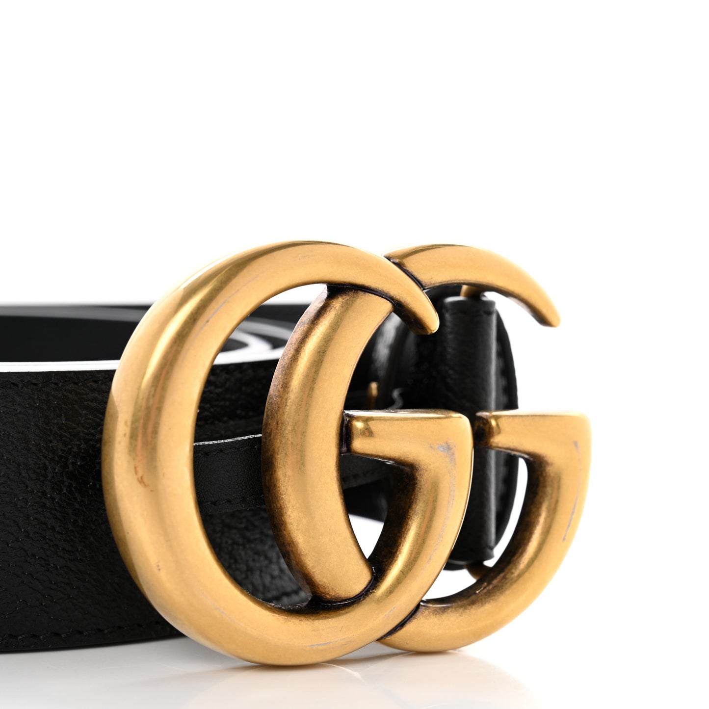 Textured Calfskin Double G 40mm Belt 110 44 Black