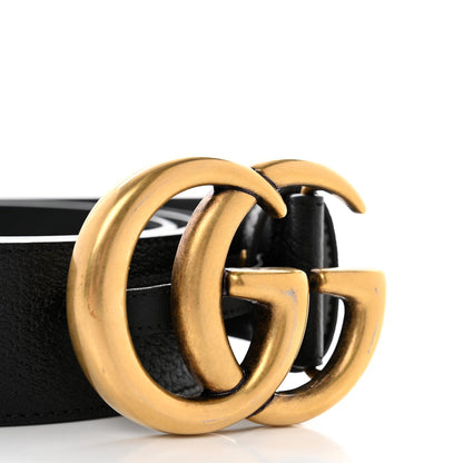 Gucci Textured Calfskin Double G 40mm Belt 110 44 Black 6 of 7