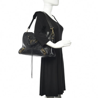 Balenciaga Chevre Gold Metallic Edge Hardware City Black 2 of 12
