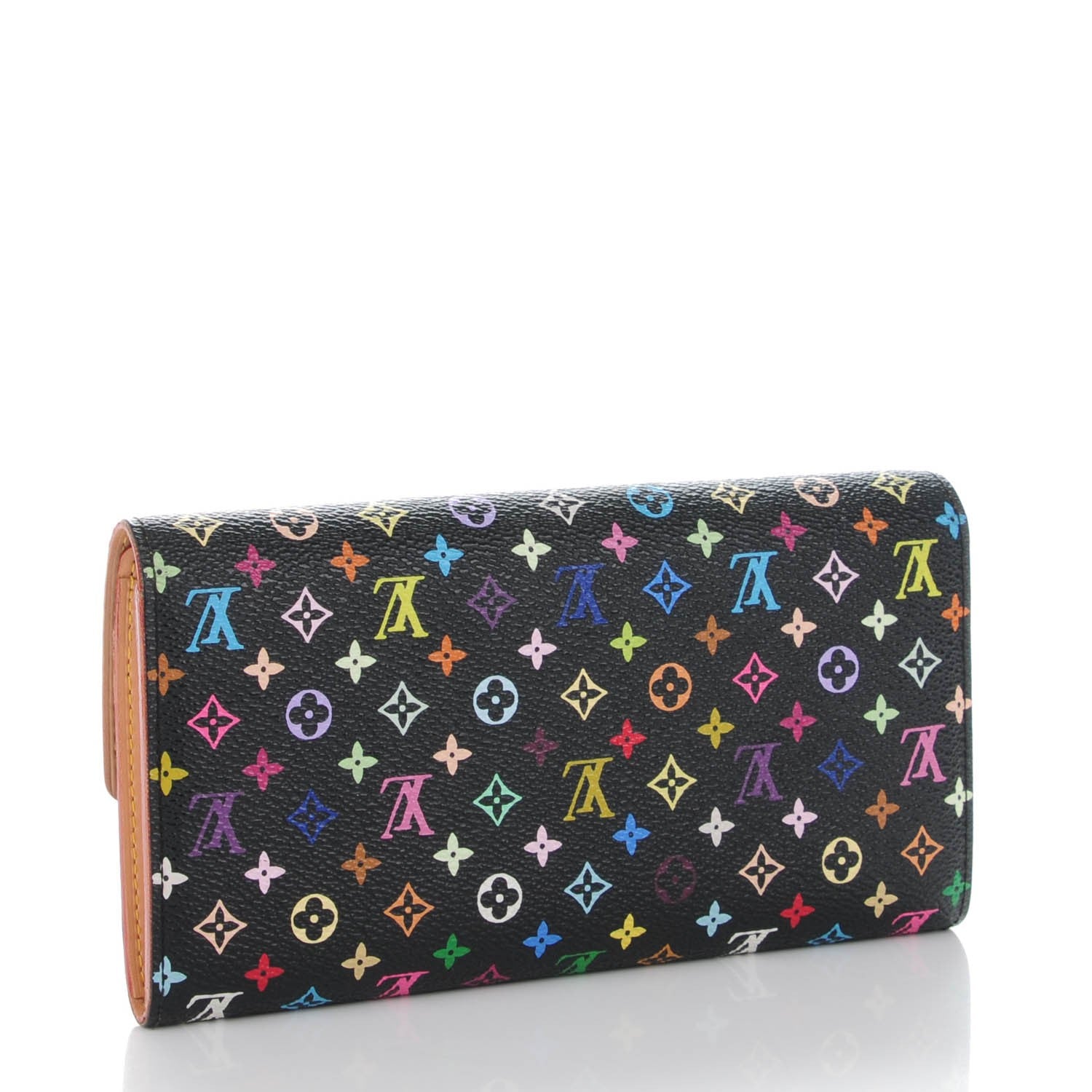 Louis Vuitton Monogram Multicolor Sarah Wallet Black 3 of 7