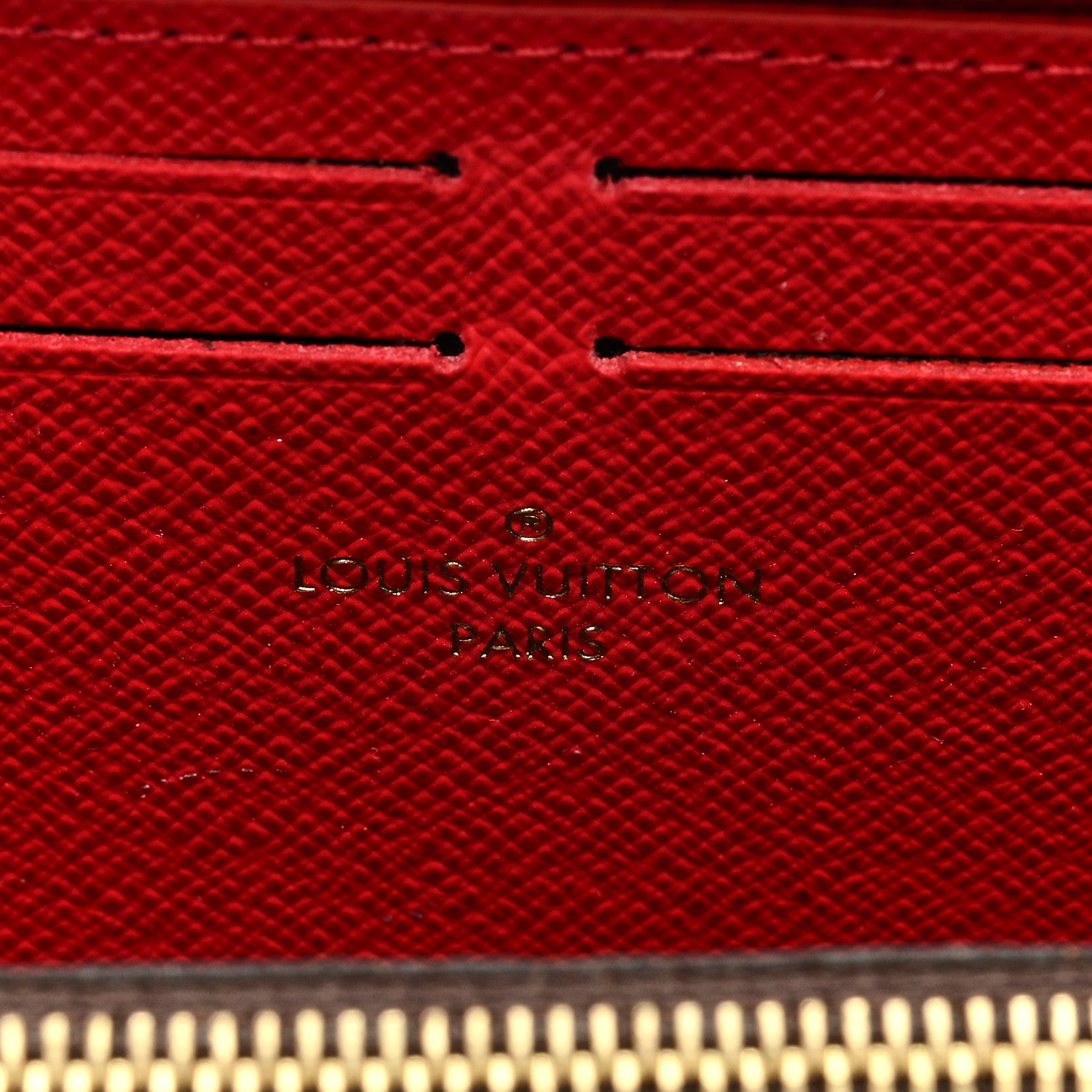 Louis Vuitton LOUIS VUITTON Damier Ebene Clemence Wallet Cherry 6 of 6