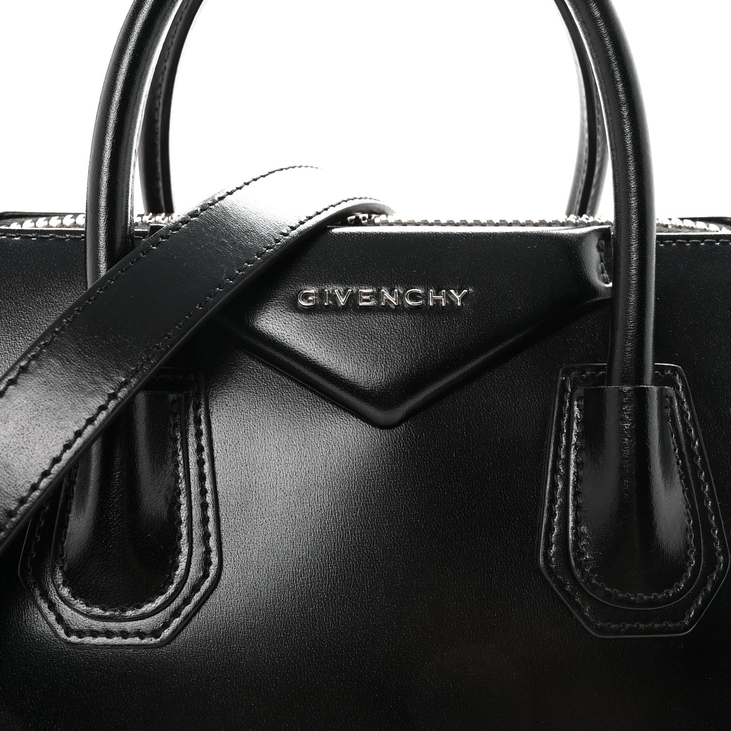 Givenchy Shiny Lord Calfskin Small Antigona Black 7 of 9