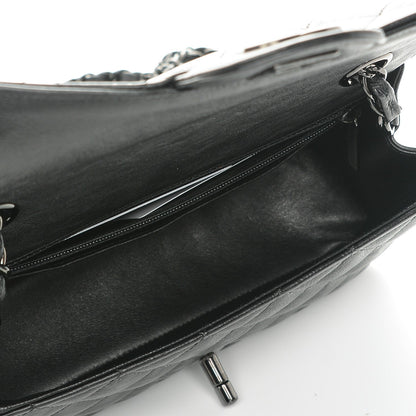 Chanel Crumpled Calfskin Quilted Mini Rectangular Flap So Black 5 of 7
