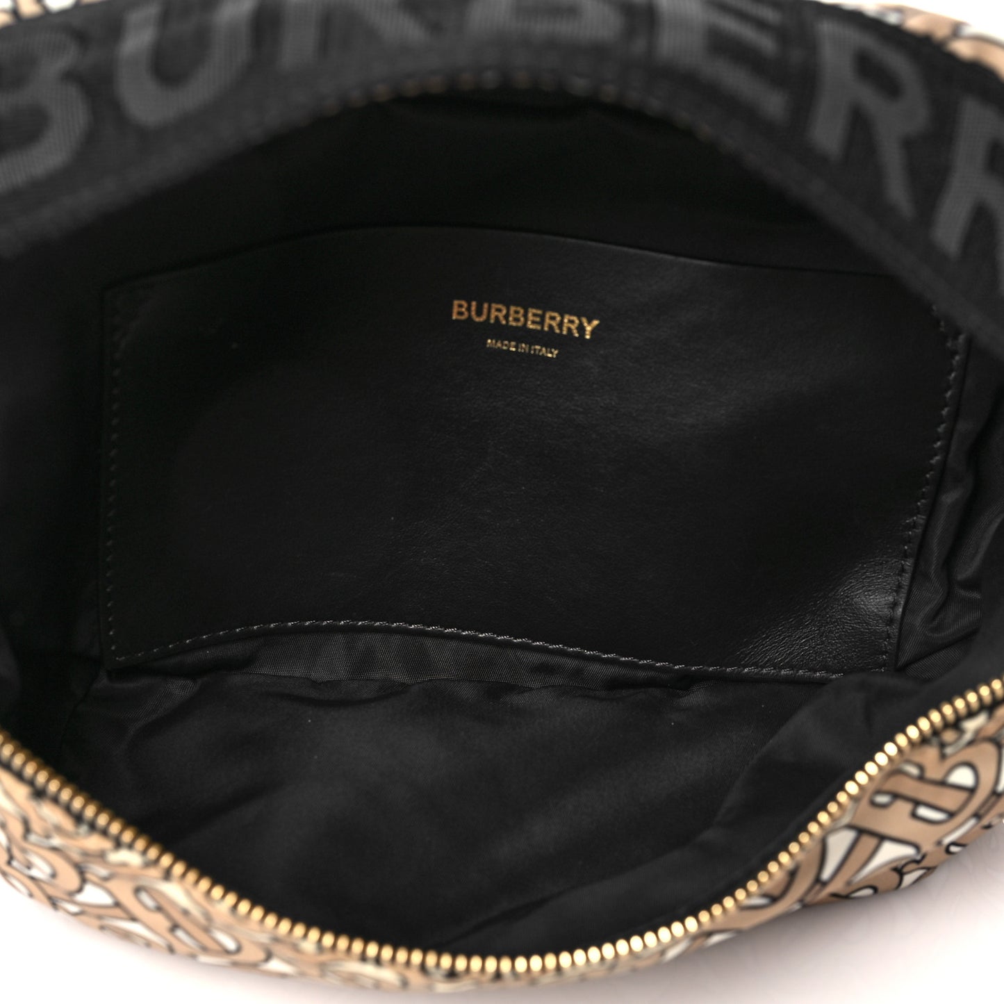 Nylon Monogram Sonny Bum Bag Beige