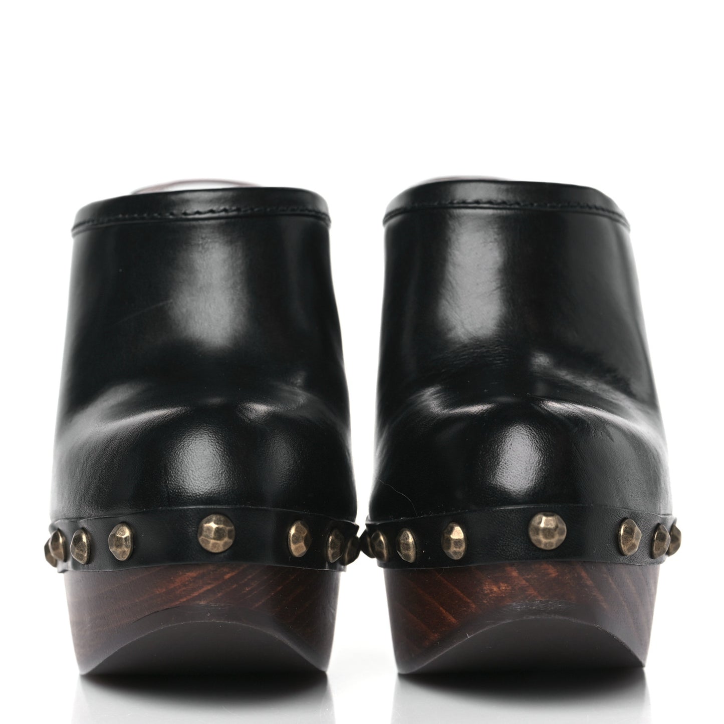 Smooth Calfskin Camoy Clogs 39.5 Black