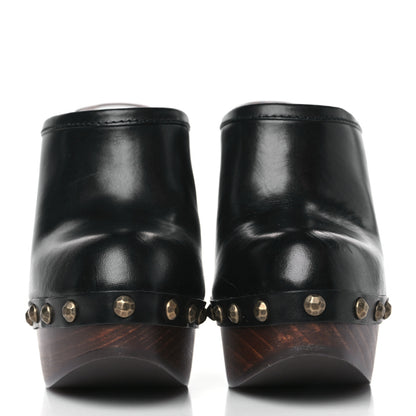 Saint Laurent Smooth Calfskin Camoy Clogs 39.5 Black 2 of 10
