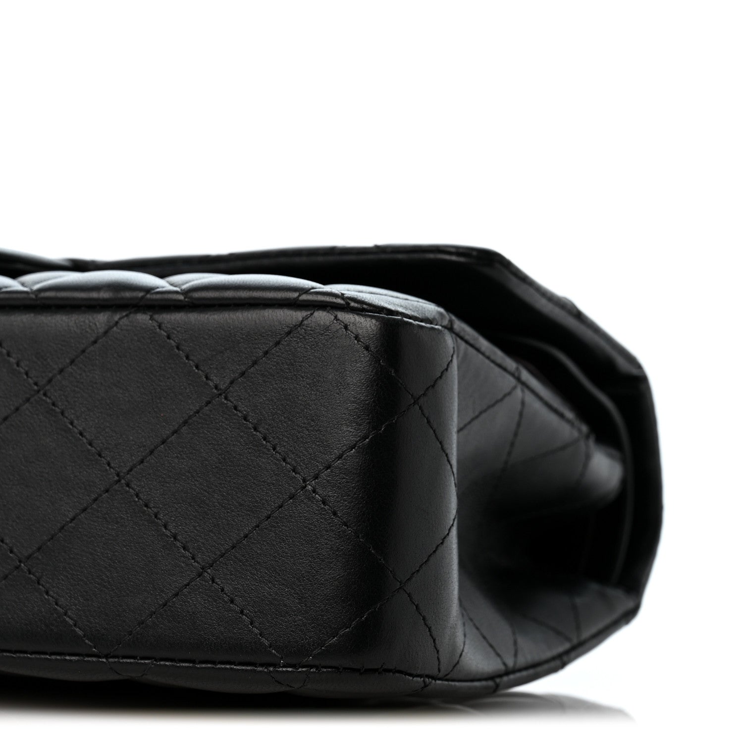 Chanel Lambskin Quilted Medium Double Flap Black 10 of 13