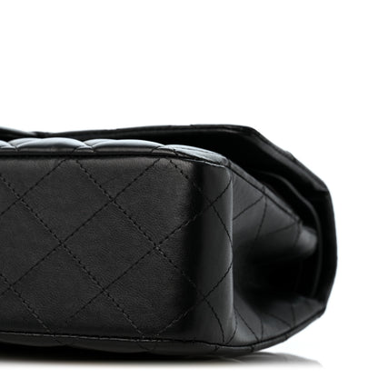 Chanel Lambskin Quilted Medium Double Flap Black 10 of 13