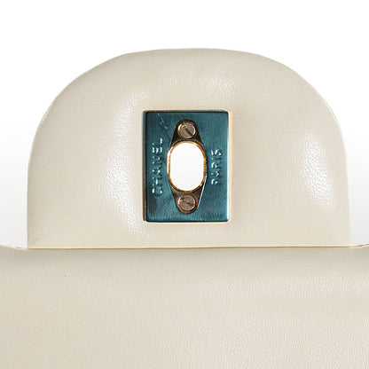 Chanel Lambskin Quilted Jumbo Double Flap White 6 of 9