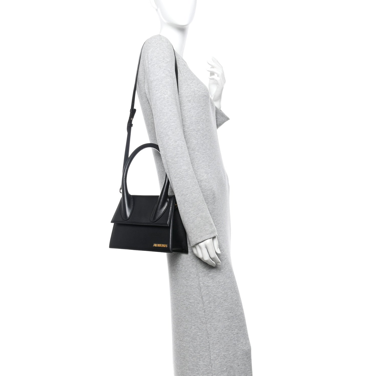 Jacquemus Smooth Calfskin Le Grand Chiquito Black 2 of 12