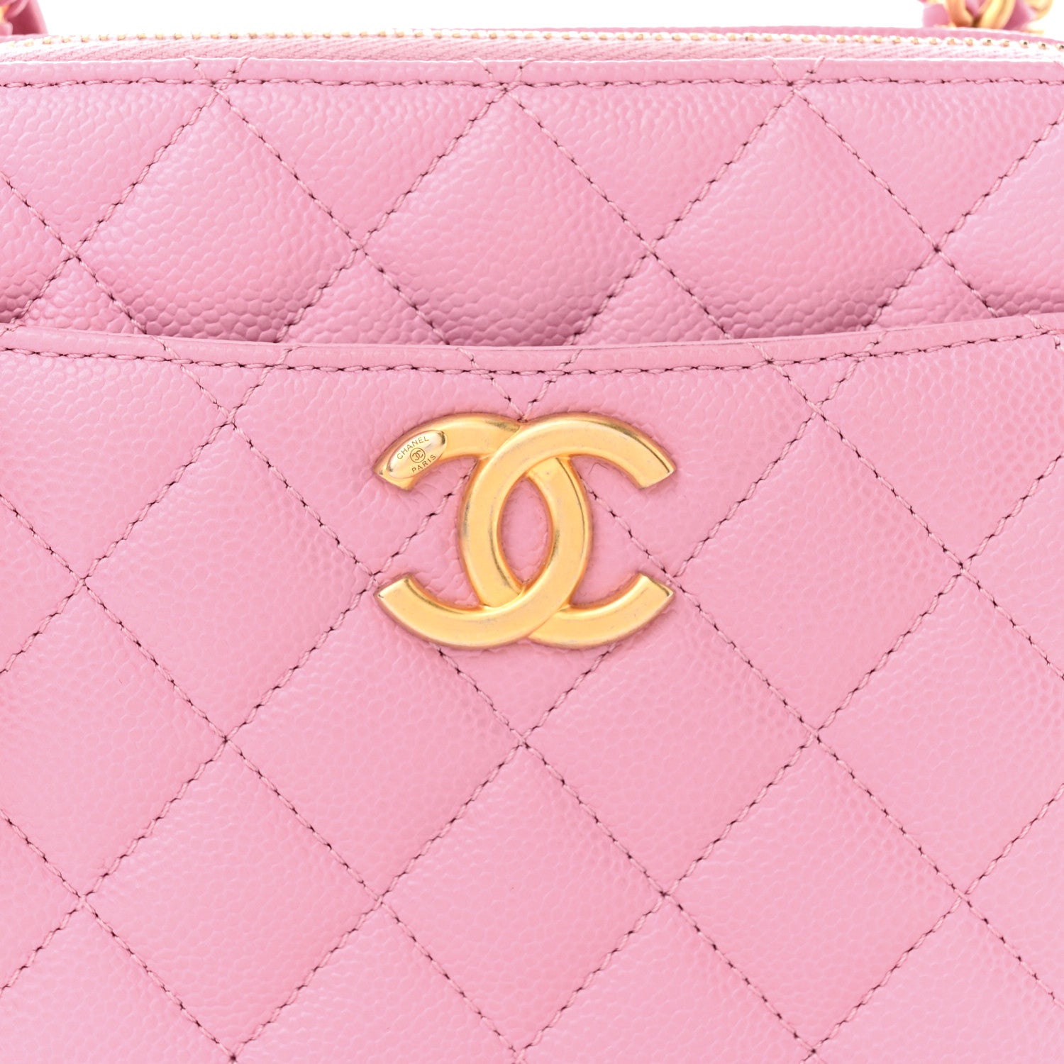 Chanel Caviar Quilted Pick Me Up Small Vanity Case Light Pink 9 of 12