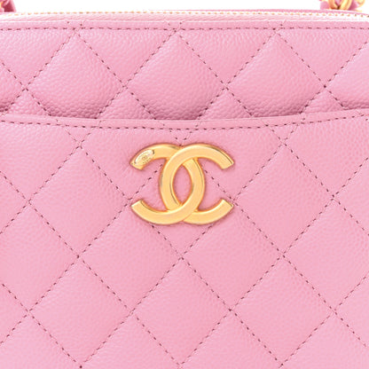 Chanel Caviar Quilted Pick Me Up Small Vanity Case Light Pink 9 of 12