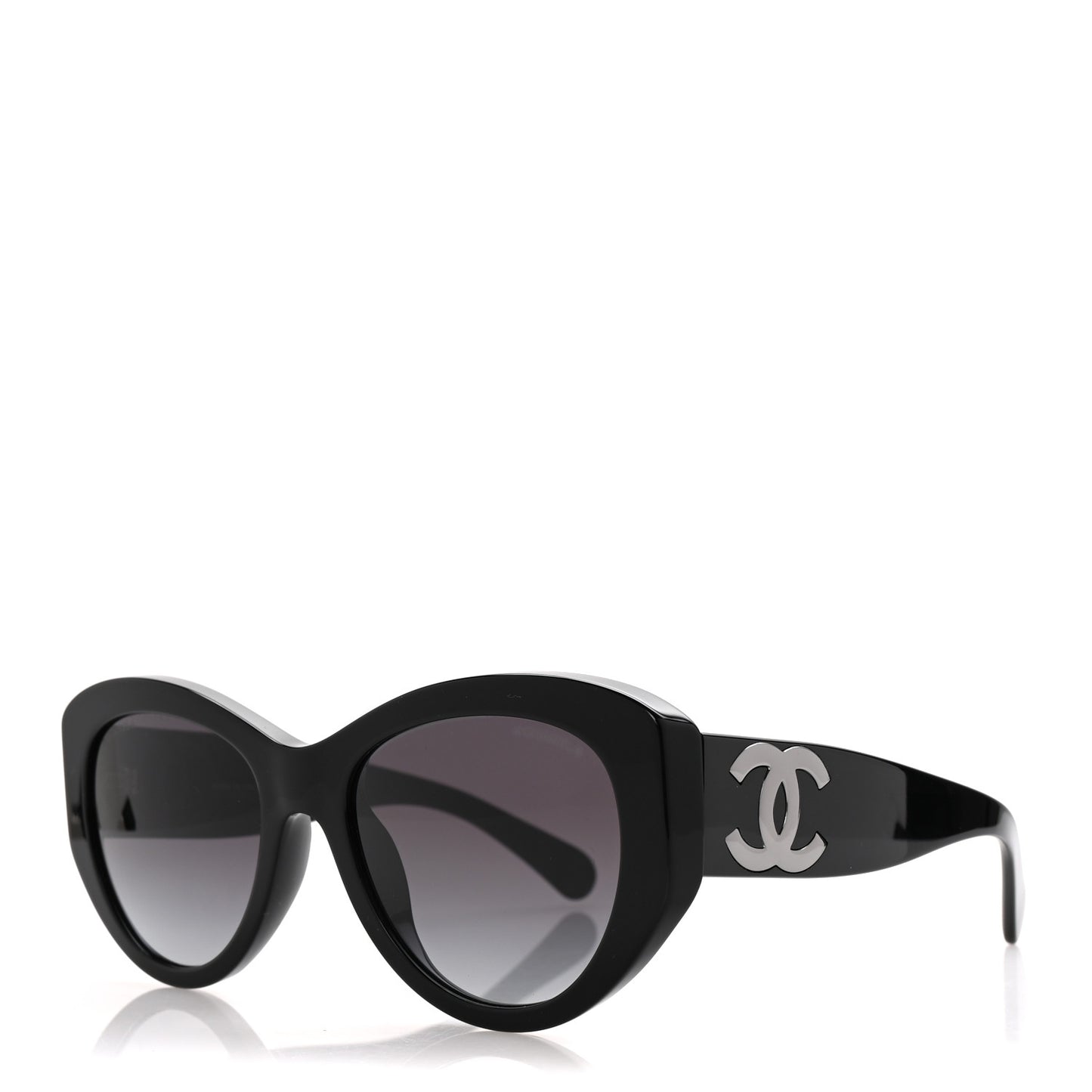 Acetate Butterfly Large CC Sunglasses 5492-A Black