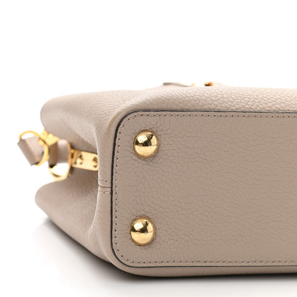 Louis Vuitton Taurillon Capucines BB Galet 8 of 9