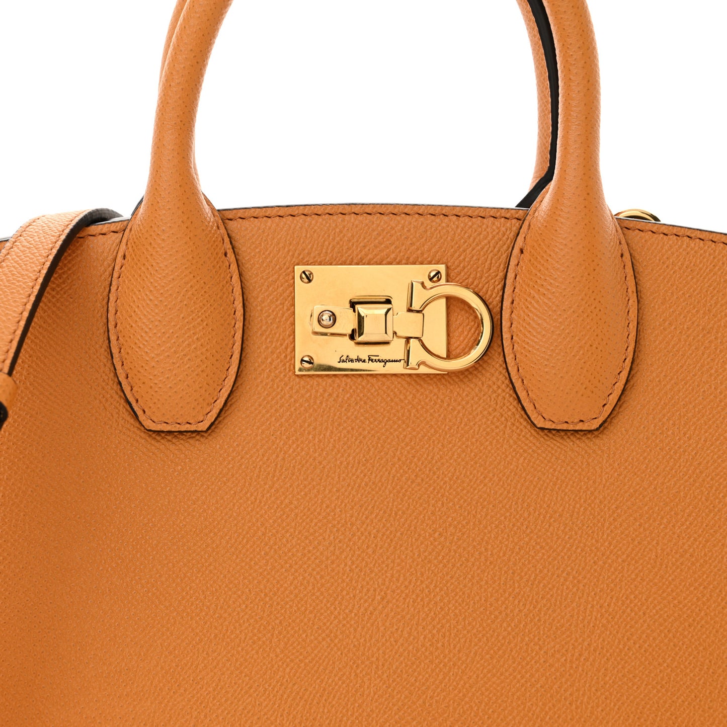 Hammered Calfskin Small The Studio Box Bag Olivello